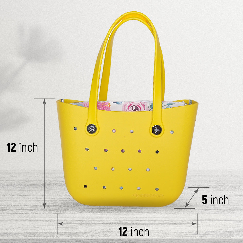 Durable and Stylish REZETTA EVA Bag Color: LEMON YELLOW