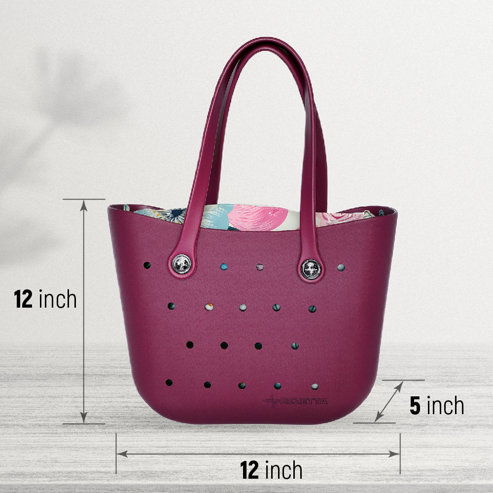 Durable and Stylish REZETTA EVA Bag Color: PURPLE RED