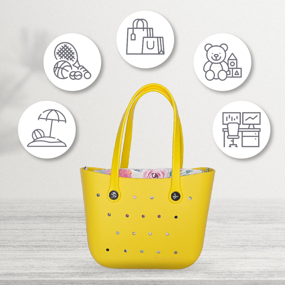 Durable and Stylish REZETTA EVA Bag Color: LEMON YELLOW