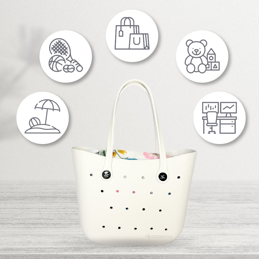 Durable and Stylish REZETTA EVA Bag Color: WHITE